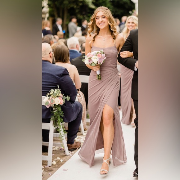 Azazie Kalea Dusk Bridesmaid Dress - Picture 3 of 3